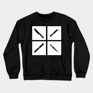 Kitchen knife pattern art Crewneck Sweatshirt